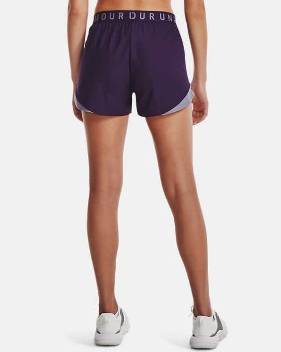 Women's UA Play Up Shorts 3.0, Purple, pdpMainDesktop image number 1